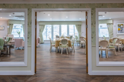 Lindley Park Care Home interior dining room